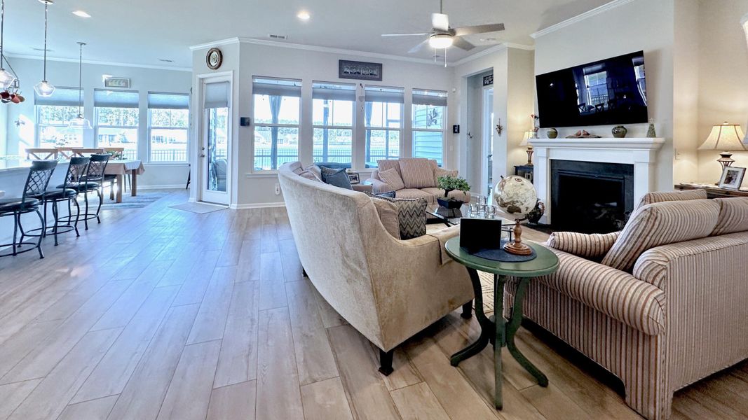 Furnished interior view inside a new home in , Summerville (Image 11). Furnished interior view inside a new home in , Summerville (Image 11).