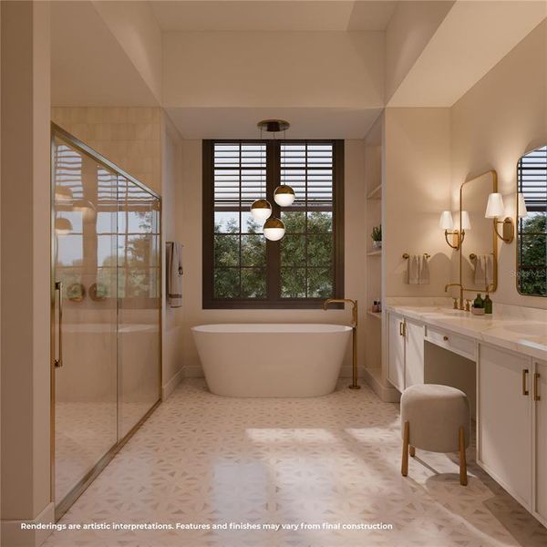 Furnished interior view inside a new home in , Tampa (Image 6). Furnished interior view inside a new home in , Tampa (Image 6).