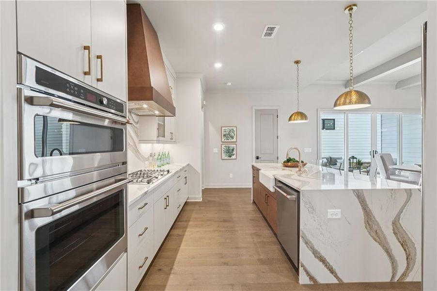 Furnished interior view inside a new home in Promenade at Sawnee Village, Cumming (Image 16).