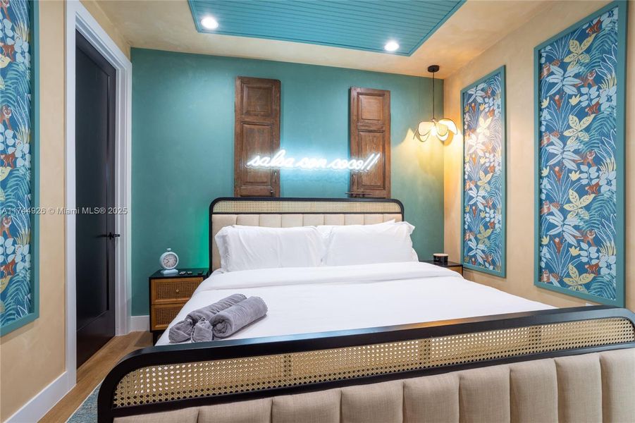 Furnished interior view inside a new home in , Miami (Image 11).