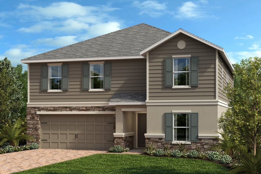 Exterior F with optional stone Exterior F with optional stone