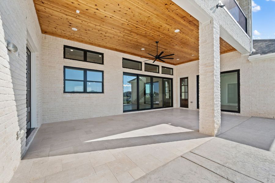 Exterior details and patio area of a home in The Resort on Eagle Mt. Lake, Fort Worth (Image 30).