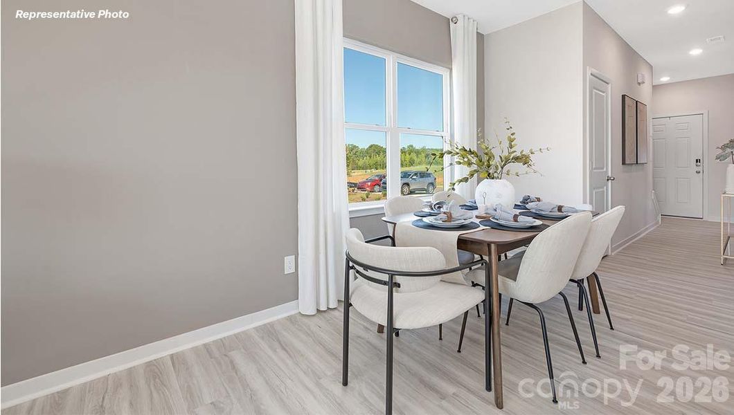 Furnished interior view inside a new home in The Townes at Troutman, Troutman (Image 15).
