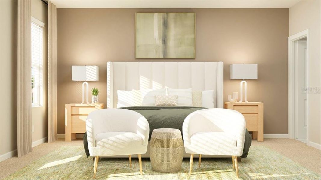 Furnished interior view inside a new home in Bridgewalk, St. Cloud (Image 15).
