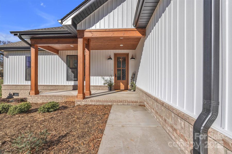 Covered front porch Covered front porch
