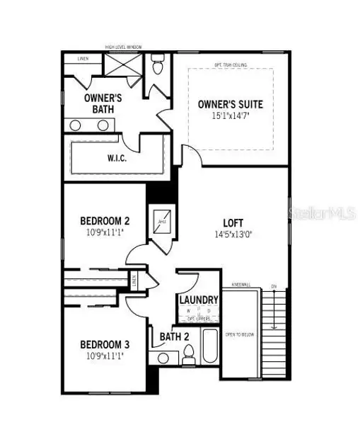 2D floor plan layout of this home in Sanderling, Palmetto, FL (Image 4).