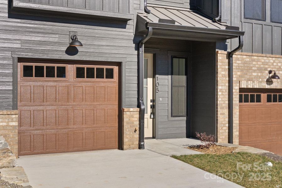 Exterior details and patio area of a home in , Asheville (Image 18).