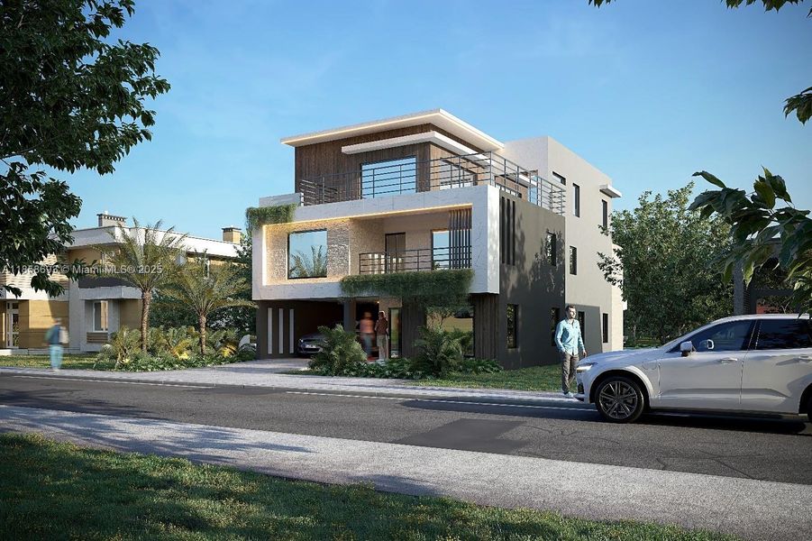 Front exterior of a new home in , Pompano Beach, FL, highlighting curb appeal (Image 26). Front exterior of a new home in , Pompano Beach, FL, highlighting curb appeal (Image 26).