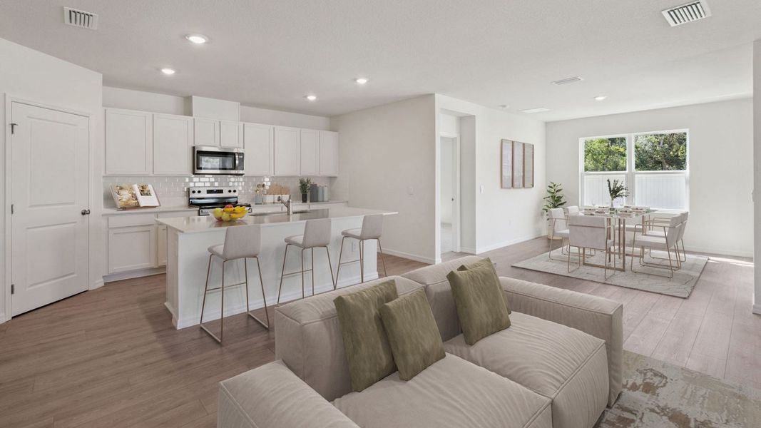 Furnished interior view inside a new home in Wexford Cove, Ormond Beach (Image 4).