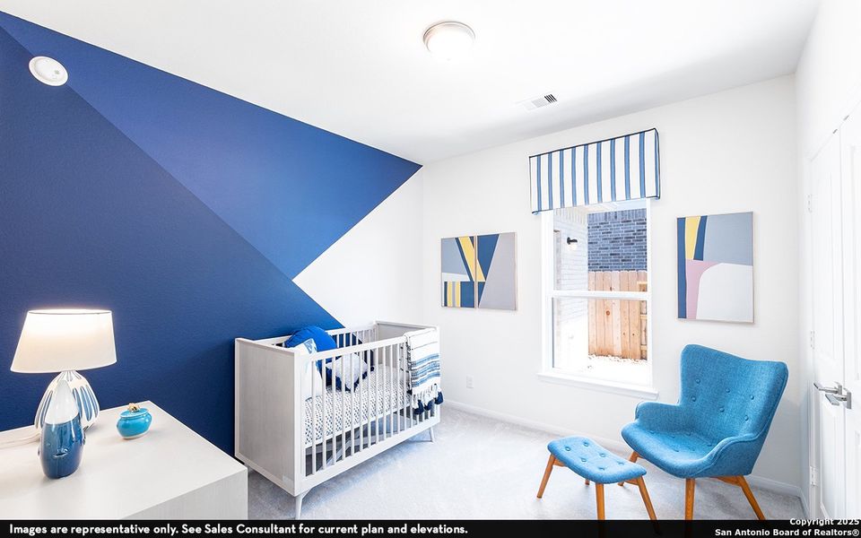 Furnished interior view inside a new home in The Woodlands at Medina Hills, Mico (Image 6).