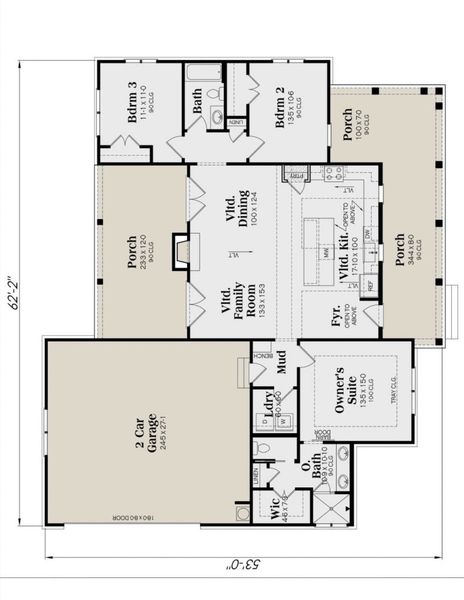 2D floor plan layout for the Maison by Zeal Home Builders in Echo Grove, Poolville, TX (Image 3). 2D floor plan layout for the Maison by Zeal Home Builders in Echo Grove, Poolville, TX (Image 3).