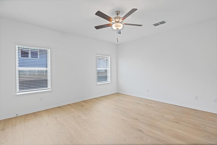 Stunning family room that is open to the chef-ready kitchen and dining room, creating the perfect seamless layout.