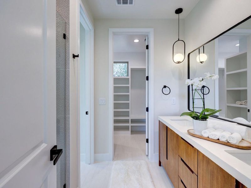 Furnished interior view inside a new home in , Austin (Image 16). Furnished interior view inside a new home in , Austin (Image 16).