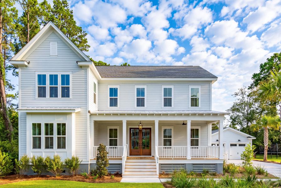Front exterior of a new home in Charleston Proper, Charleston, SC, highlighting curb appeal (Image 2). Front exterior of a new home in Charleston Proper, Charleston, SC, highlighting curb appeal (Image 2).