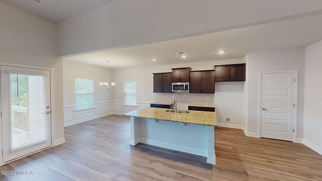 Furnished interior view inside a new home in Oakview Estates, Macon (Image 5).