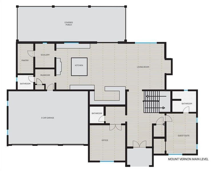 2D floor plan layout of this home in , Sandy Springs, GA (Image 4).