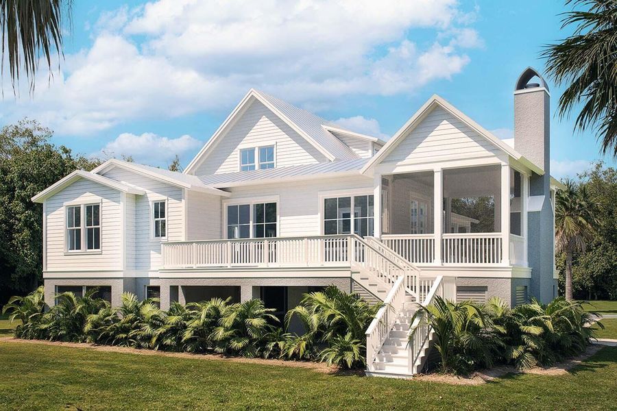 Front exterior of a new home in , Johns Island, SC, highlighting curb appeal (Image 2). Front exterior of a new home in , Johns Island, SC, highlighting curb appeal (Image 2).