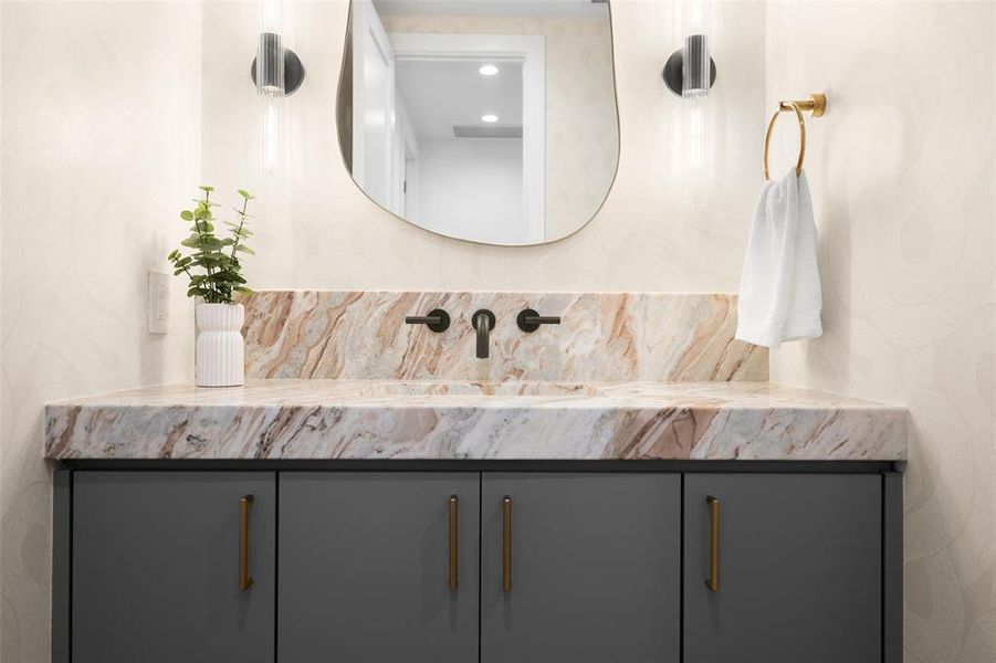 Close-up of interior finishes inside a home in , Dallas (Image 22).