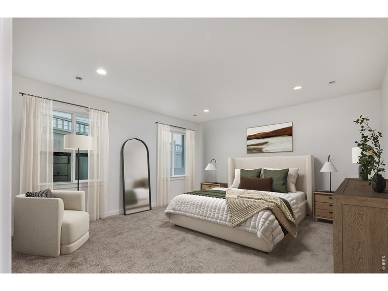 Furnished interior view inside a new home in Westerly, Erie (Image 9).