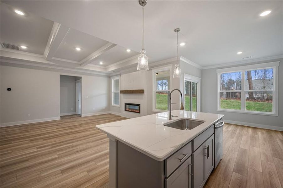 Furnished interior view inside a new home in Ponderosa Farms Reserve, Gainesville (Image 7).