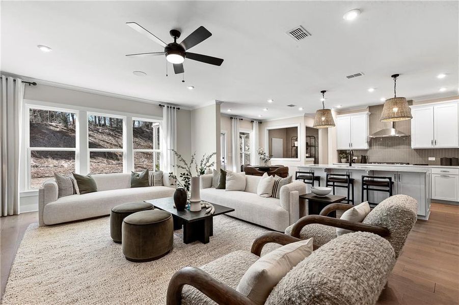 Furnished interior view inside a new home in Ashworth Estates, Powder Springs (Image 6).