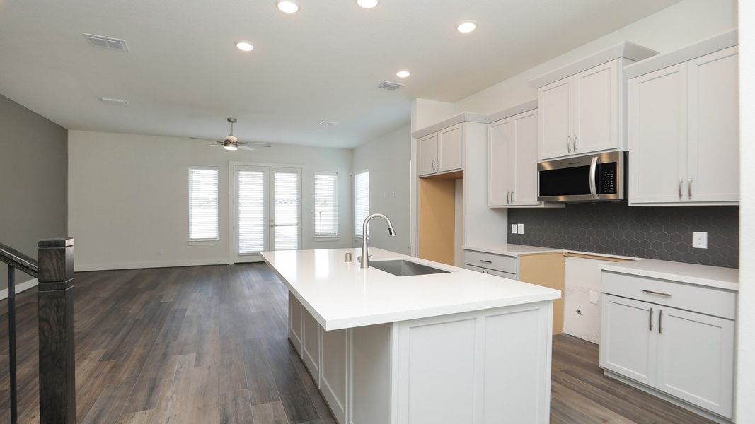 Furnished interior view inside a new home in Independence Heights, Houston (Image 12).