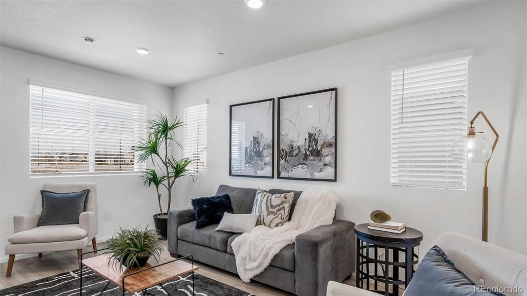 Furnished interior view inside a new home in , Commerce City (Image 3).