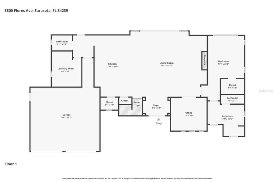 2D floor plan layout of this home in , Sarasota, FL (Image 6).