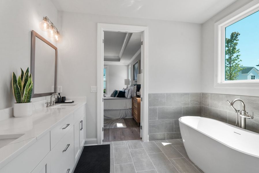 Representative furnished interior of a home built from the The Lassiter by The Providence Group in Promenade at Sawnee Village, Cumming (Image 28). Representative furnished interior of a home built from the The Lassiter by The Providence Group in Promenade at Sawnee Village, Cumming (Image 28).