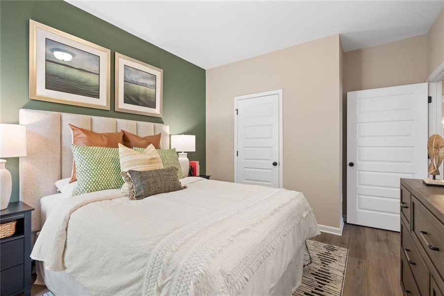 Furnished interior view inside a new home in Sagebrook, Powder Springs (Image 16). Furnished interior view inside a new home in Sagebrook, Powder Springs (Image 16).