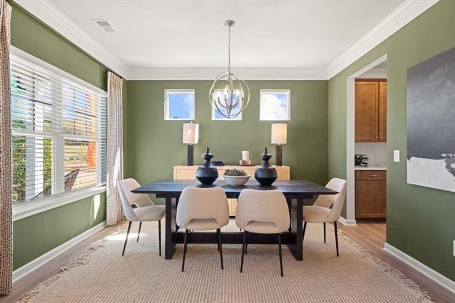 Furnished interior view inside a new home in The Stiles, Cartersville (Image 12).