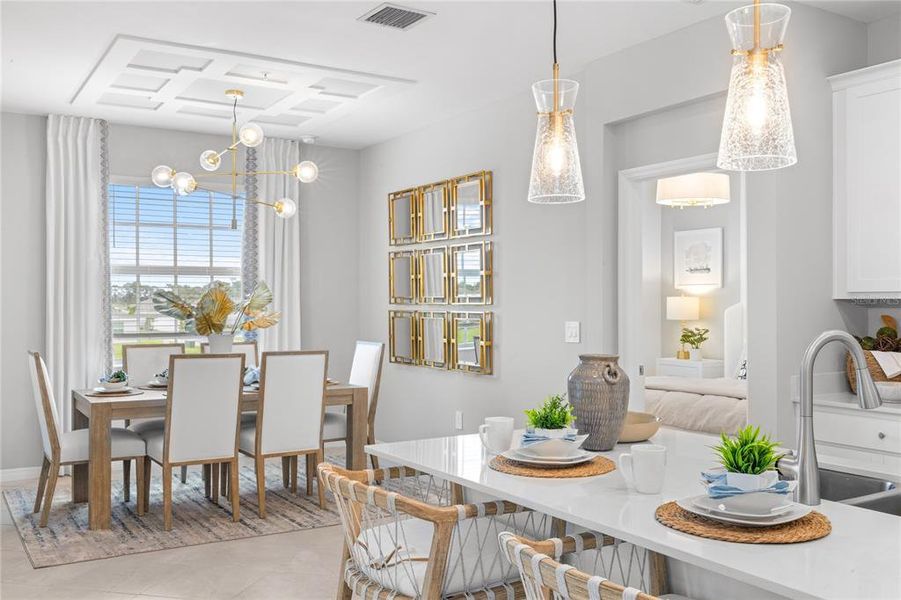 Furnished interior view inside a new home in Wellen Park Golf & Country Club, Venice (Image 6).