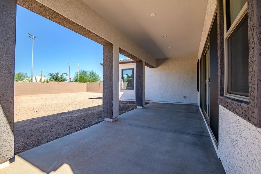 Exterior details and patio area of a home in Legends at Thunderbird, Glendale (Image 3). Exterior details and patio area of a home in Legends at Thunderbird, Glendale (Image 3).