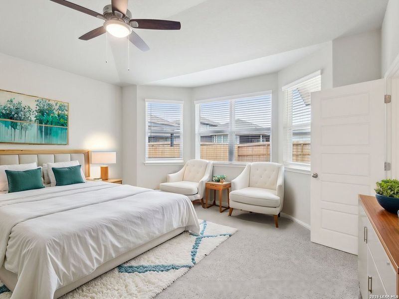 Furnished interior view inside a new home in Comanche Ridge, San Antonio (Image 5).