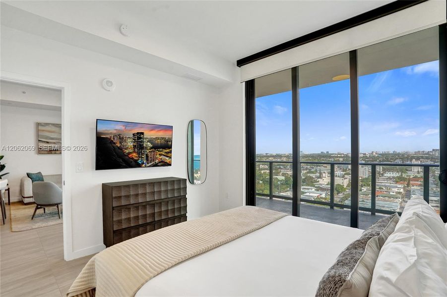 Furnished interior view inside a new home in , Miami Beach (Image 14).