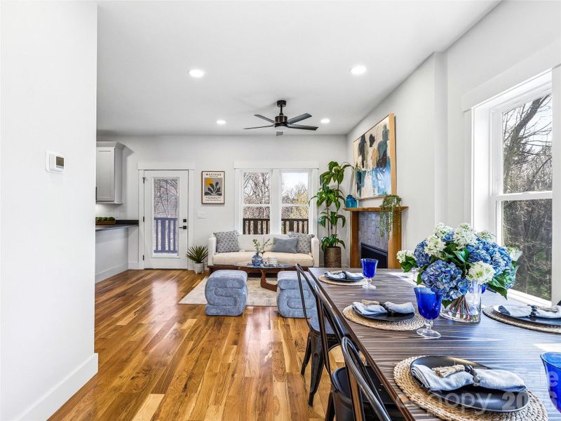 Furnished interior view inside a new home in , Asheville (Image 32).
