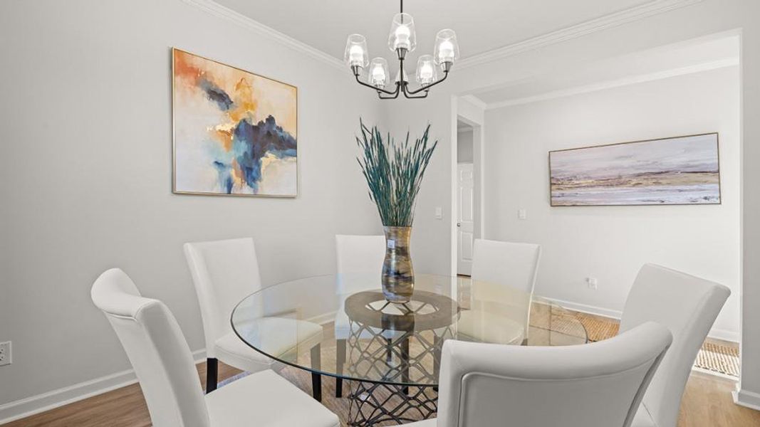 Furnished interior view inside a new home in Northwoods at Mirror Lake, Villa Rica (Image 12). Furnished interior view inside a new home in Northwoods at Mirror Lake, Villa Rica (Image 12).