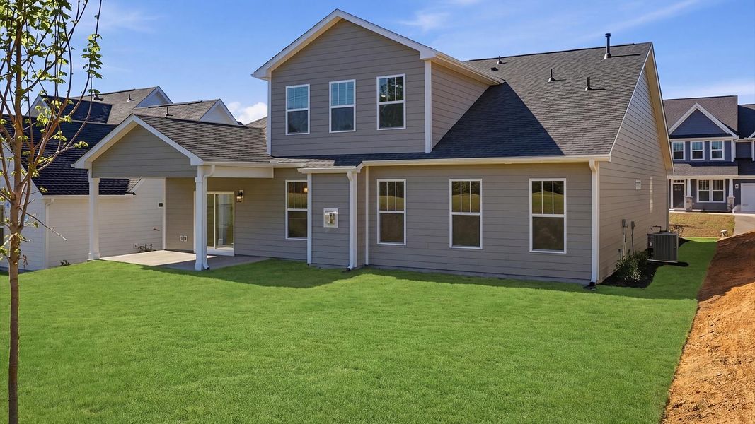 Highly functional rear covered porch adds memorable living space to this elegant home located in the reputable Woodruff, SC Highly functional rear covered porch adds memorable living space to this elegant home located in the reputable Woodruff, SC
