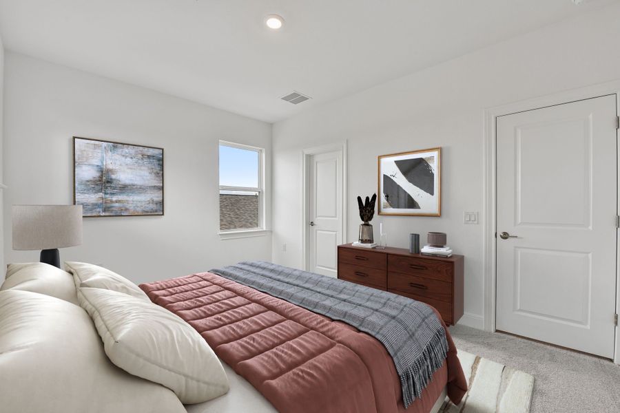 Furnished interior view inside a new home in Silverleaf, Cedar Creek (Image 14).