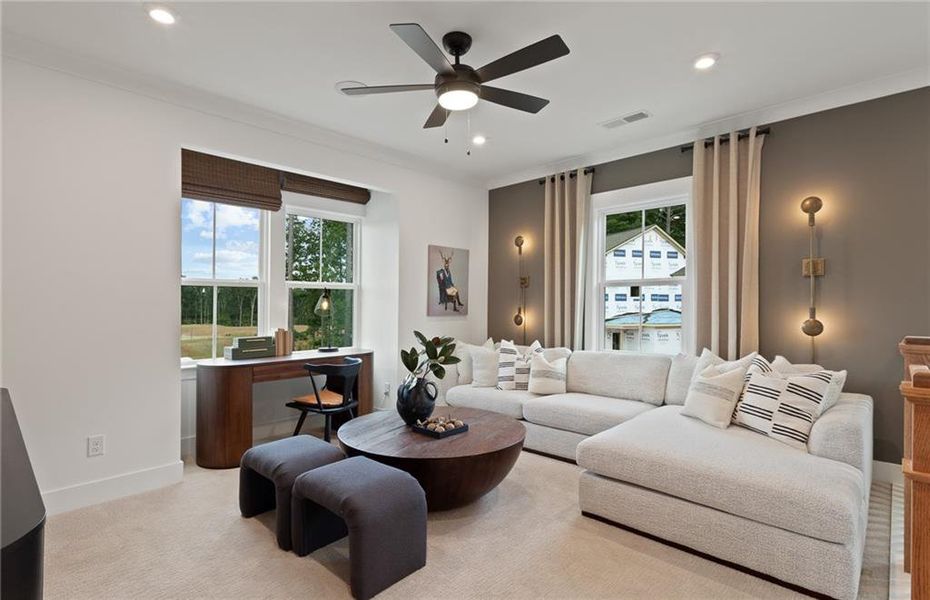 Furnished interior view inside a new home in Silverwood, Cumming (Image 19).