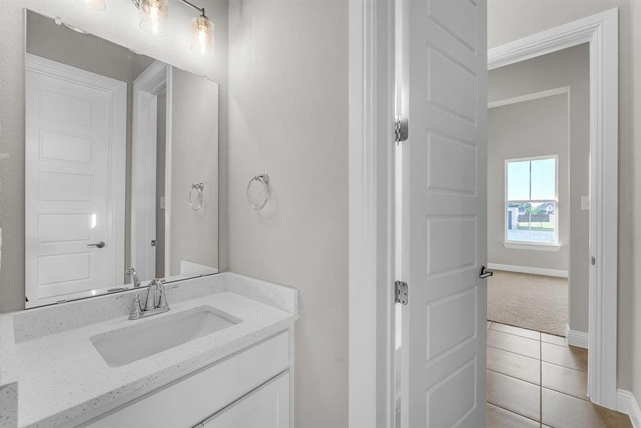 Furnished interior view inside a new home in Oaks Preserve, Mansfield (Image 9).