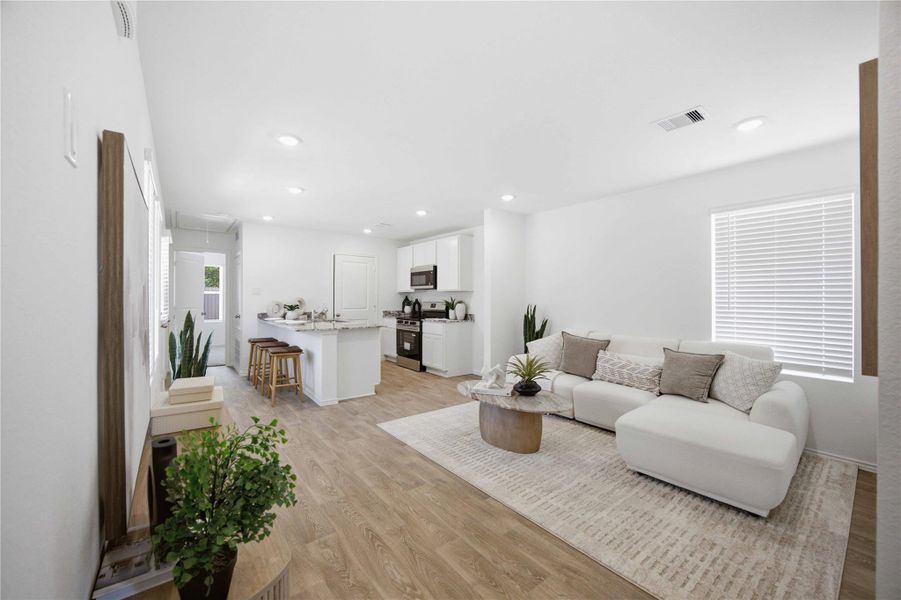 Furnished interior view inside a new home in Pineapple Square, Houston (Image 5).