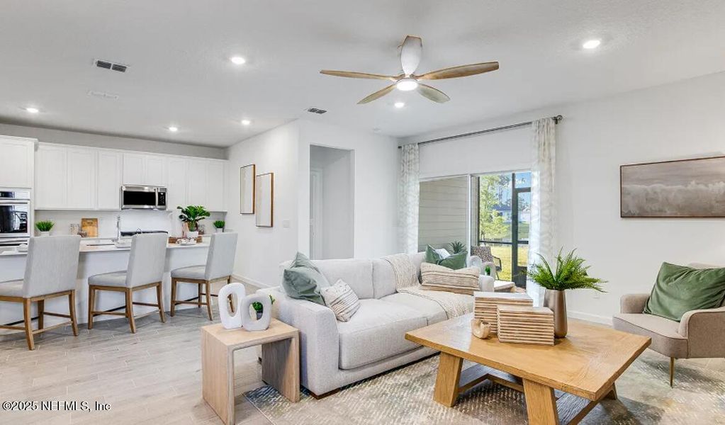 Furnished interior view inside a new home in Saddle Oaks: Saddle Oaks 50s, Jacksonville (Image 8).