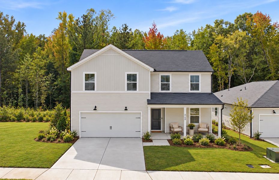 Representative exterior photo of a completed home built from the Starling by Centex in Carpenter Falls, Durham, NC (Image 26).