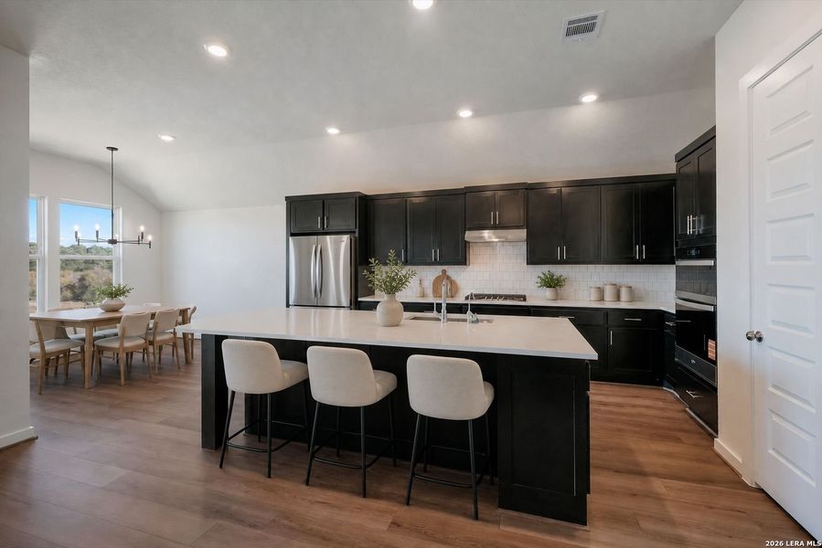 Furnished interior view inside a new home in Meyer Ranch, New Braunfels (Image 5).