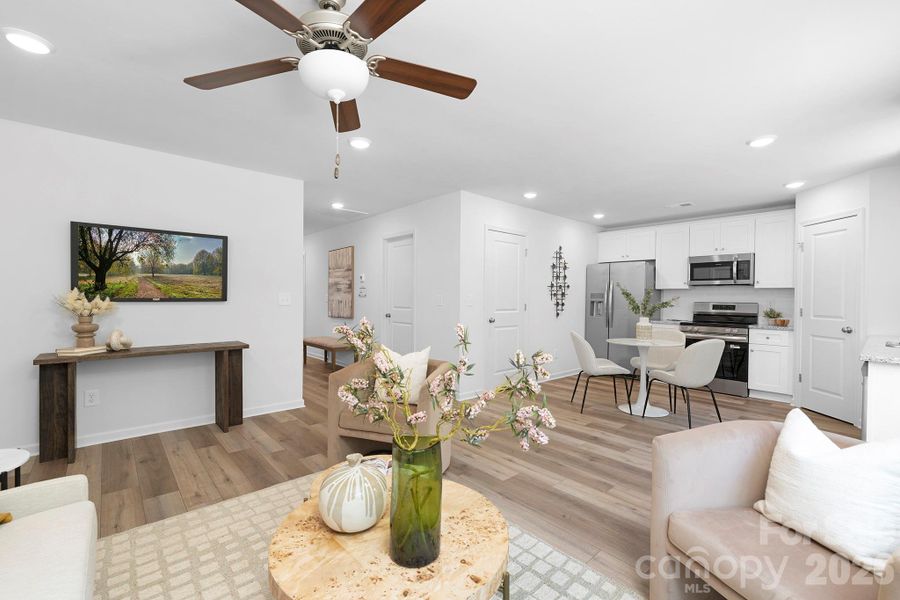 Furnished interior view inside a new home in , Hickory (Image 5).