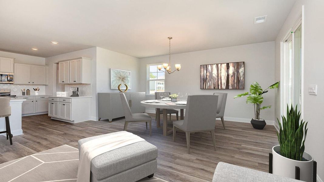 Furnished interior view inside a new home in Carolina Groves, Moncks Corner (Image 7).