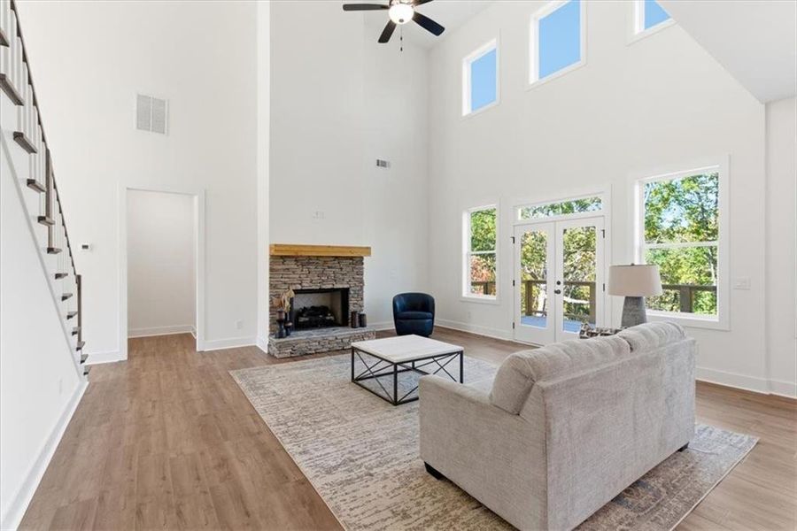 Furnished interior view inside a new home in , Cartersville (Image 5).