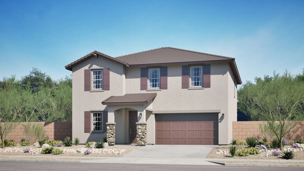 Home exterior render streetview Home exterior render streetview