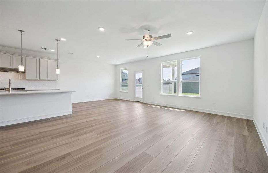 Gorgeous flooring throughout main living areas